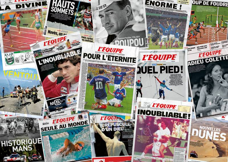 Nathan Die Emblematischen Titelseiten / L'Equipe 1000 Teile Puzzle Nathan-01319 von Nathan