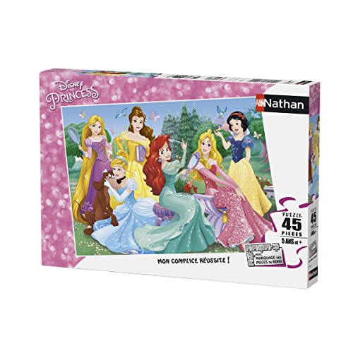 Nathan – Disney Princess Puzzle Begegnung mit Die Prinzessin 45 teilig, 86537 von Nathan