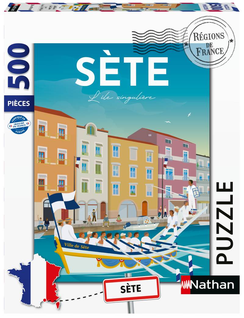 Nathan Französische Regionen - Sète - Louis L'Affiche 500 Teile Puzzle Nathan-02000 von Nathan
