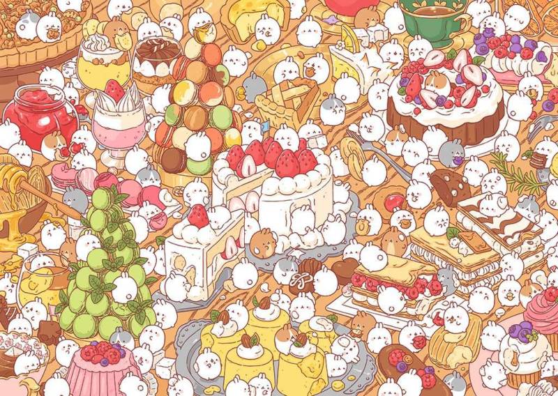 Nathan Gourmet-Desserts 1000 Teile Puzzle Nathan-00909 von Nathan