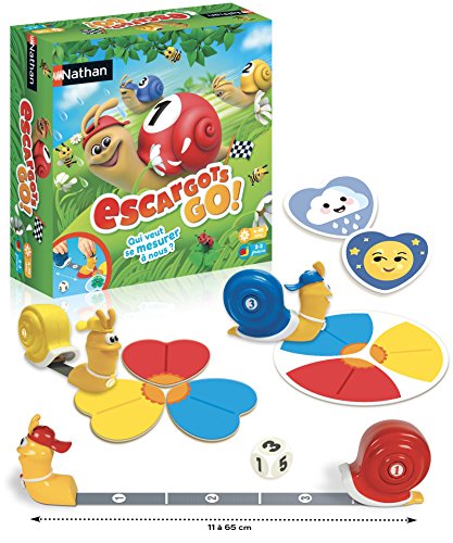 Nathan – Les Schnecken Go! – Gesellschaftsspiel für Kinder ab 4 Jahren mit 2 Spielmodi von NATHAN