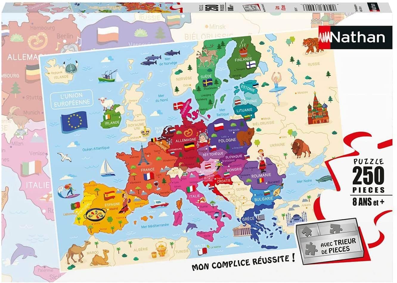 Nathan Map of Europe 250 Teile Puzzle Nathan-86879 Nathan Map of Europe 250 Teile Puzzle Nathan-86879 von Nathan