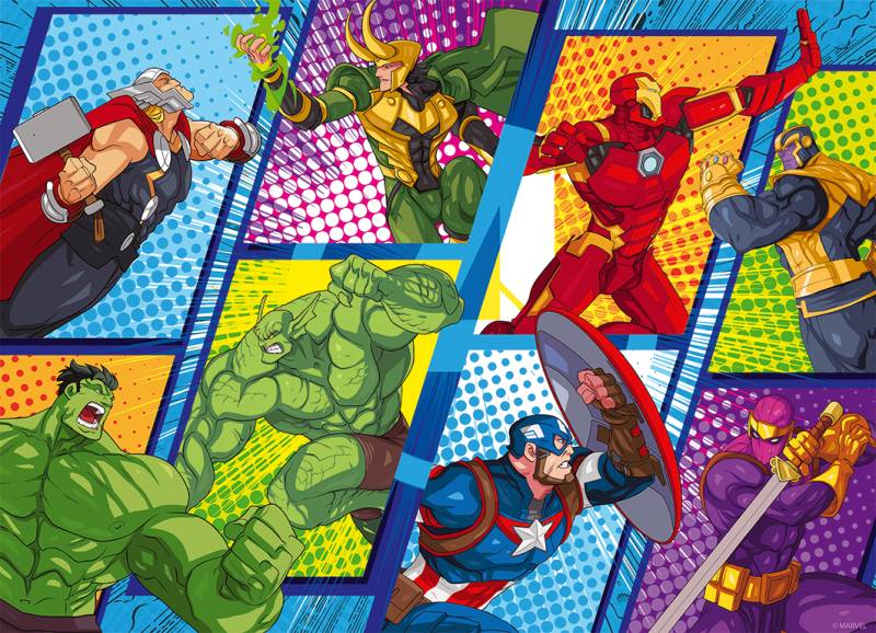 Nathan Marvel Avengers - Avenger Gegen Schurken 60 Teile Puzzle Nathan-04147 von Nathan
