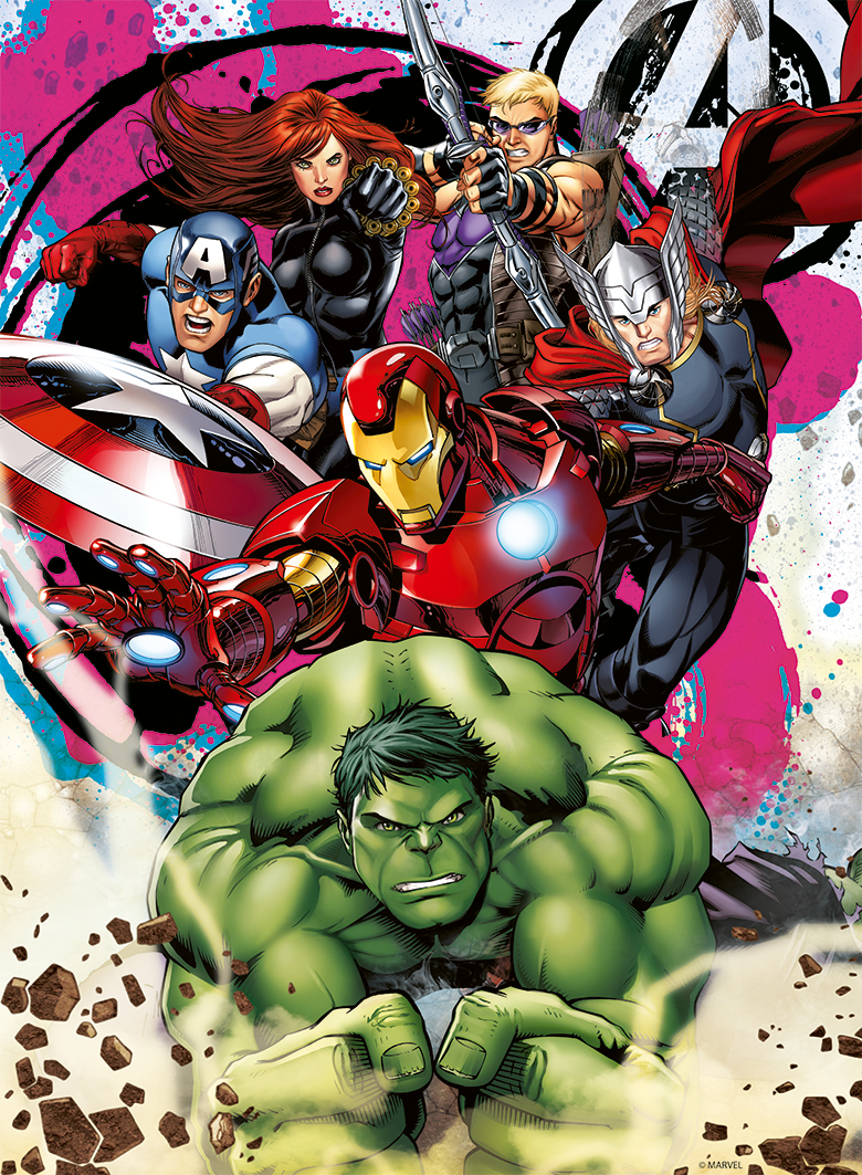 Nathan Marvel Avengers - Avenger in Aktion 250 Teile Puzzle Nathan-04148 von Nathan