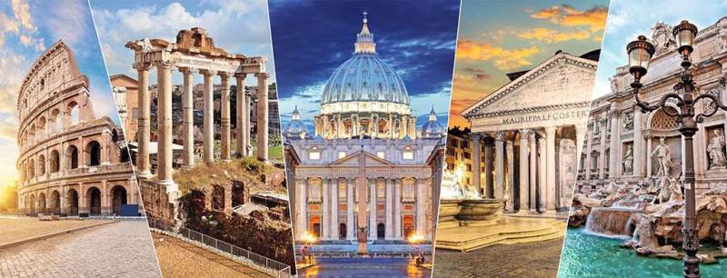 Nathan Monuments of Rome 1000 Teile Puzzle Nathan-00891 von Nathan