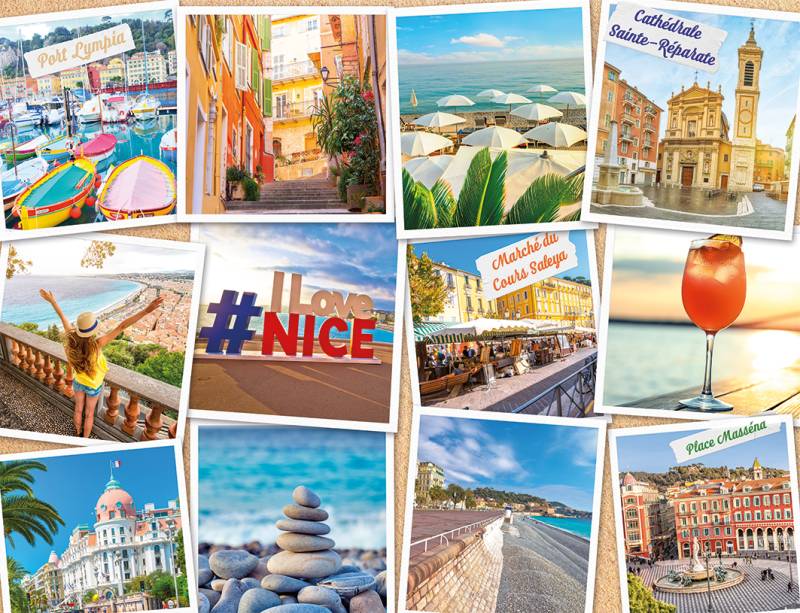 Nathan Nizza, Côte d'Azur 2000 Teile Puzzle Nathan-01613 von Nathan