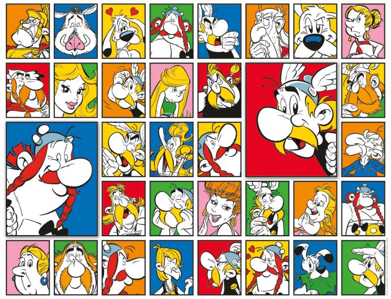 Nathan Porträts - Asterix 2000 Teile Puzzle Nathan-01820 von Nathan