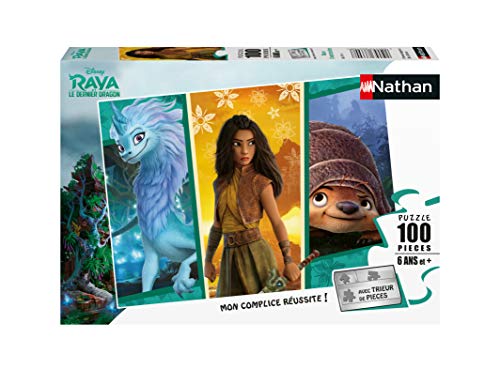 Nathan Puzzle 100 Teile Abenteurer/Disney Raya und der letzte Drache für Kinder, 4005556867714 von NATHAN