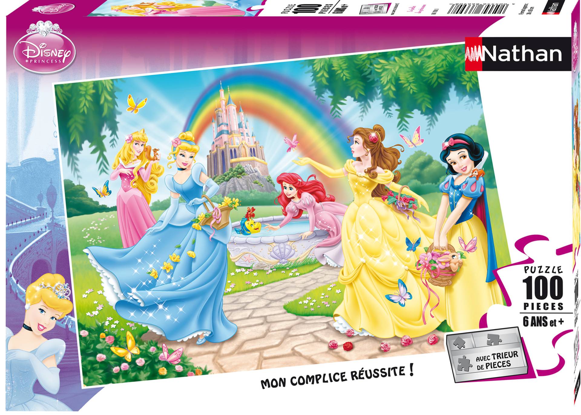 Nathan Puzzle 100 Teile XXL - Disney Prinzessinnen: Der Garten der Prinzessinnen 100 Teile Puzzle Nathan-86708 von Nathan