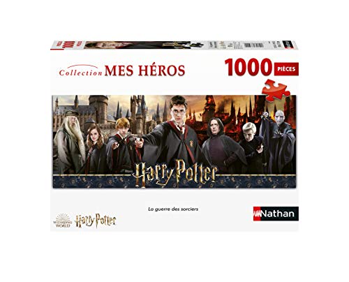 Nathan - Puzzle 1000 Teile - Zaubererkrieg - Harry Potter - Erwachsene und Kinder ab 14 Jahren - Hochwertiges Puzzle - Meine Helden Kollektion - 87642 von NATHAN