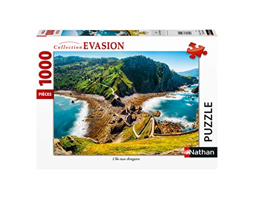 Nathan 4005556876310 1000 pièces ILE aux Dragons Puzzle für Erwachsene von Nathan