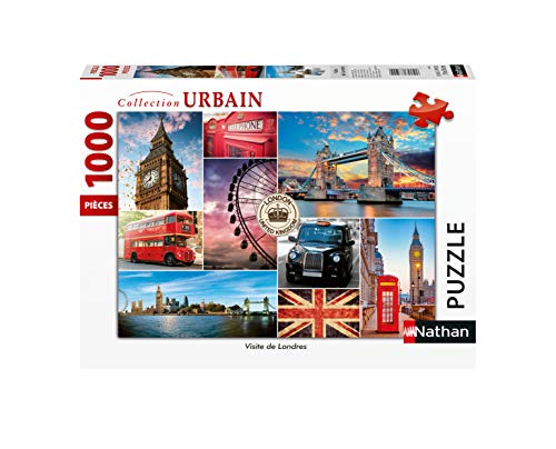 Nathan 4005556876327 1000 Teile Tour London Puzzle für Erwachsene von Nathan
