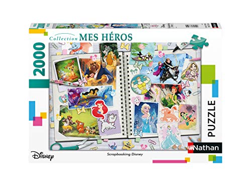 Puzzles Nathan 4005556878871 2000 Teile – Scrapbooking Disney Classique Puzzle für Erwachsene, Mehrfarbig von Puzzles Nathan