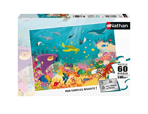 Nathan Puzzle 60 Teile, Meerestiere, Kinder, 4005556865697 von NATHAN