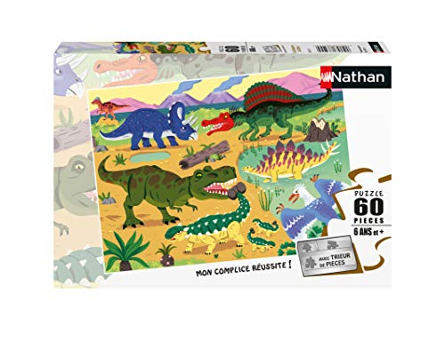 Nathan Puzzle 60 Teile Dinosaurier des Kretacé Kinder, 4005556865710 von NATHAN