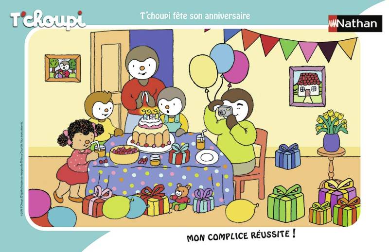 Nathan Rahmenpuzzle - Tchoupi 15 Teile Puzzle Nathan-86070 von Nathan