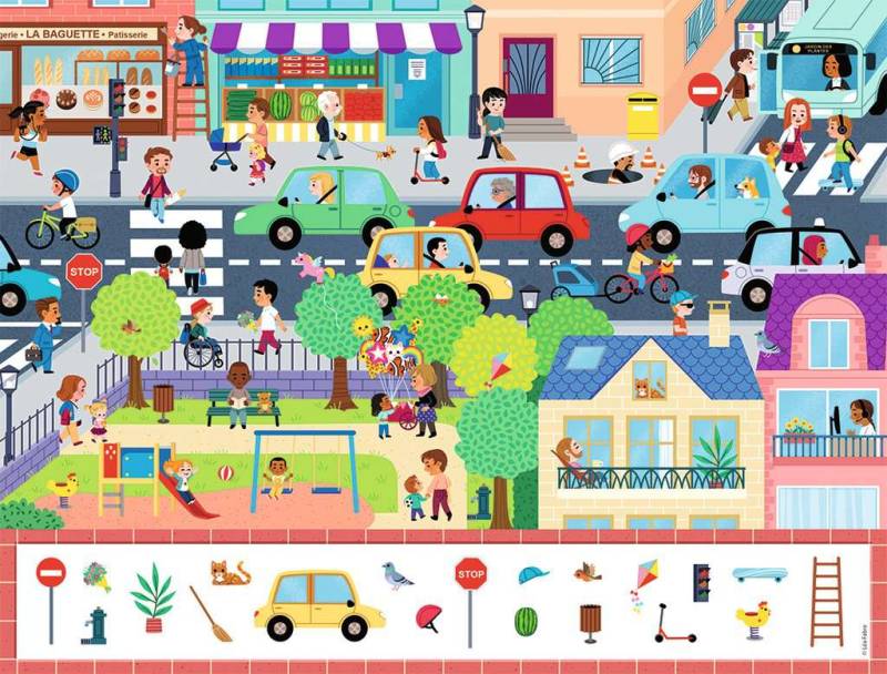Nathan Search and Find - The City 30 Teile Puzzle Nathan-86151 von Nathan