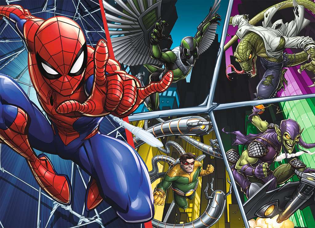 Nathan Spider-Man Against the Villains 45 Teile Puzzle Nathan-86185 von Nathan
