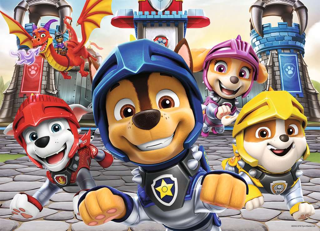 Nathan The Knights of Paw Patrol 100 Teile Puzzle Nathan-86159 von Nathan