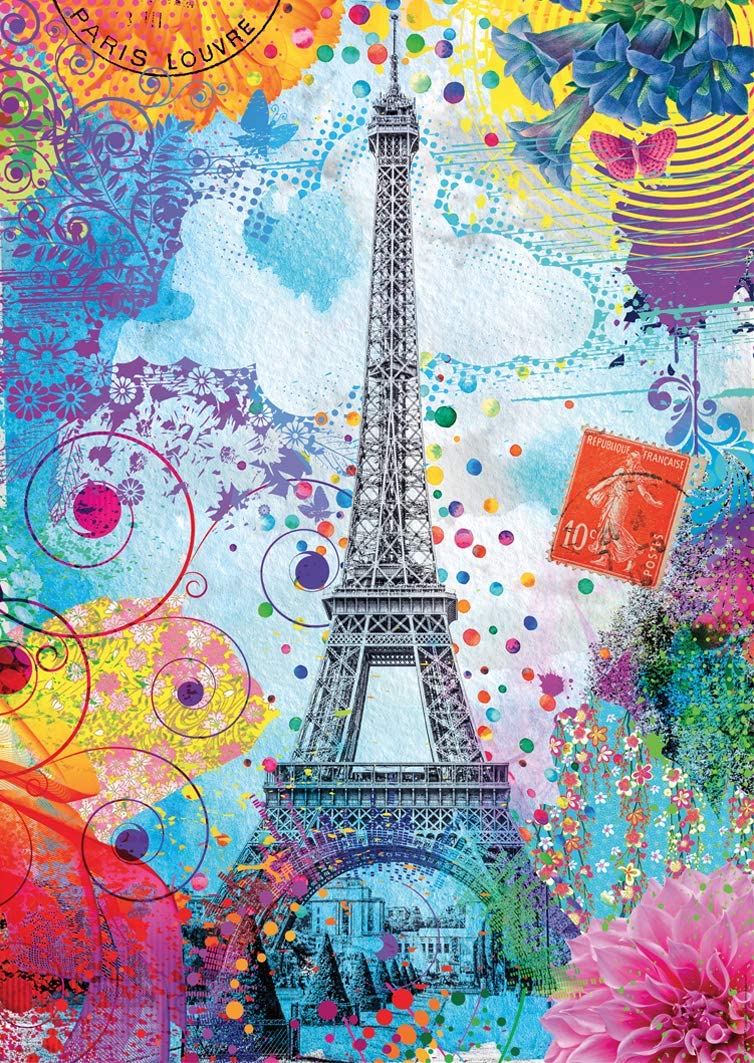 Nathan Tour Eiffel Multicolore 1500 Teile Puzzle Nathan-87813 von Nathan
