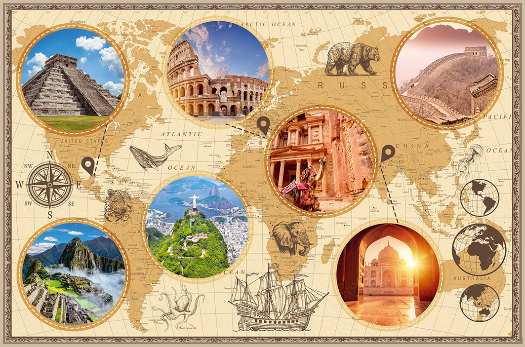 Nathan Weltwunder der Neuzeit 3000 Teile Puzzle Nathan-01548 Nathan Weltwunder der Neuzeit 3000 Teile Puzzle Nathan-01548 von Nathan