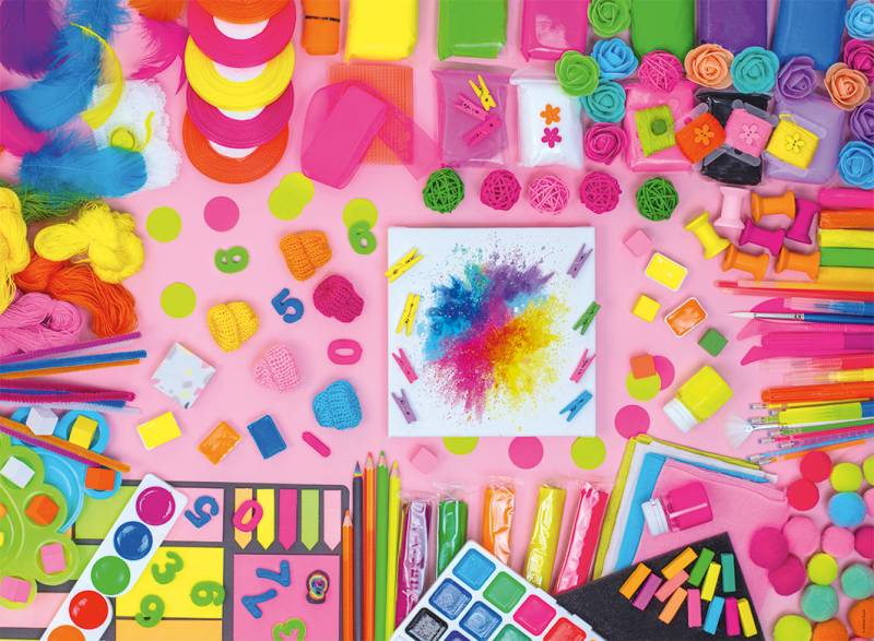 Nathan XXL Teile - Bastelmaterial 250 Teile Puzzle Nathan-04297 von Nathan