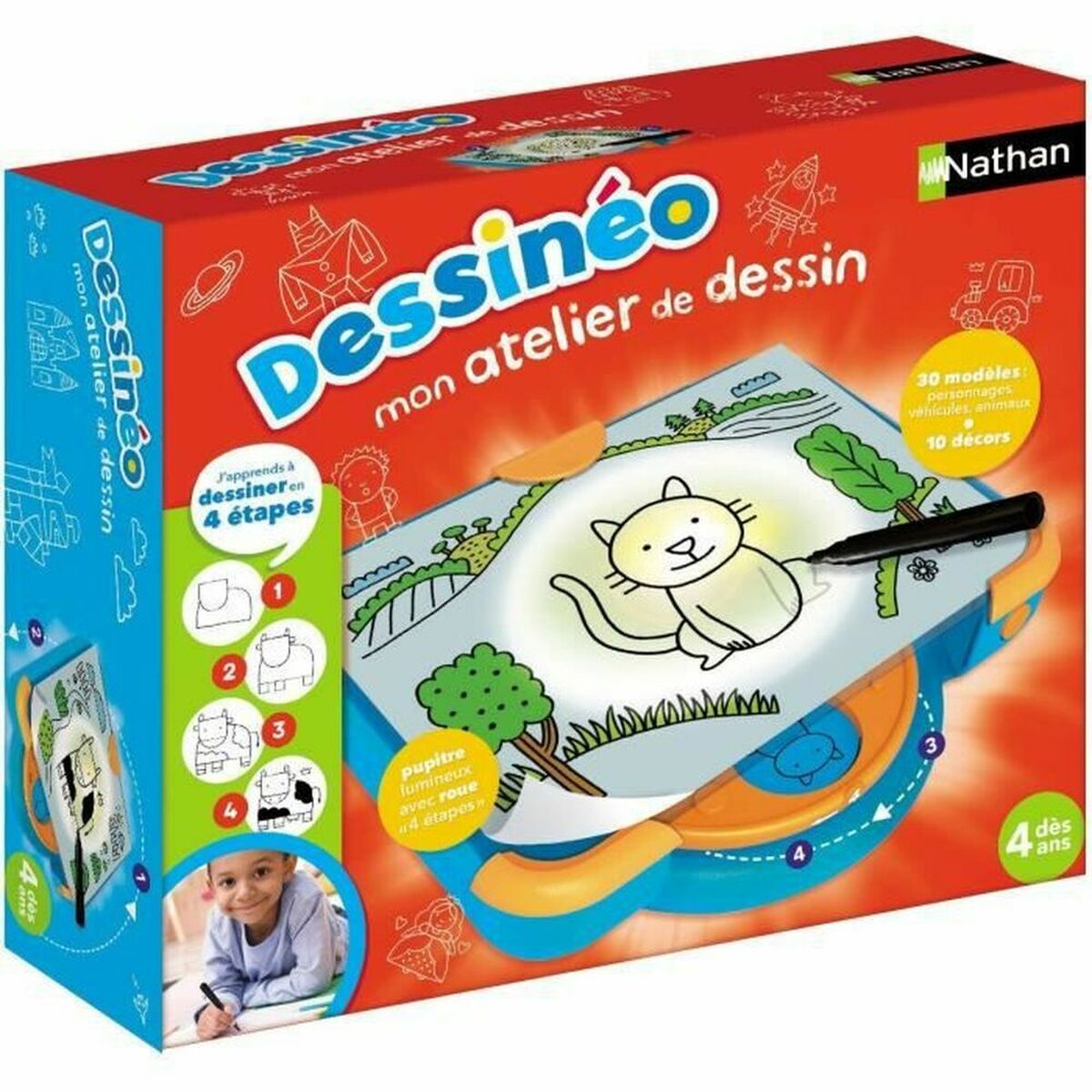Zeichenset Nathan Dessinéo Drawing Workshop 2.0 Platform von Nathan