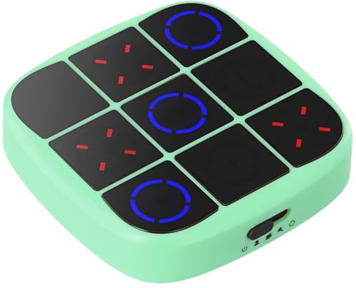 Tic Tac Toe Bolt Game 4-in-1 Handheld Spielkonsole Klassisches Lernspielzeug Tragbare Spielkonsole für unterwegs Vier Spielmöglichkeiten zur Auswahl Geburtstagsgeschenke für jedes Alter(Grün) von NathrBTV