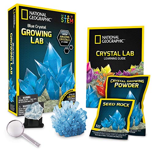 BANDAI NGBCRYSTAL JM00670 Blue Crystal Growing Kit National Geographic per far crescere cristalli-Cristallo Gioco scientifico ed educativo-STEM-JM00670 von National Geographic