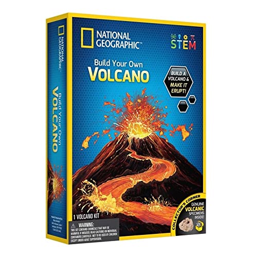 Bandai – National Geographic – Entdeckerset – Bau und Ausbruch eines Vulkans – mit 2 Vulkansteinen – Bildungs- und Wissenschaftsspiel – STEM – JM80569M von National Geographic