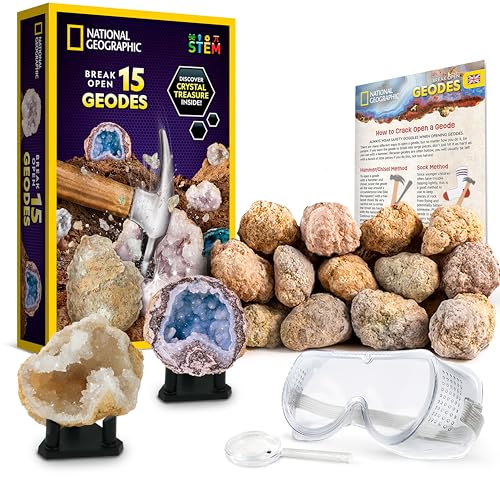 National Geographic 15 Geoden aufbrechen Enthält eine Brille, EIN detailliertes Lernhandbuch und 3 Ausstellungsstände, 6 Jahre to 99 Jahre National Geographic 15 Geoden aufbrechen Enthält eine Brille, EIN detailliertes Lernhandbuch und 3 Ausstellungsstände, 6 Jahre to 99 Jahre von Blue Marble