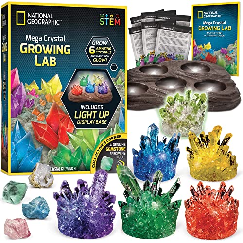 NATIONAL GEOGRAPHIC Zuchtlabor für Riesenkristalle - Züchte schnell (3-4 Tage) 6 farbenfrohe Kristalle mit leuchtendem Aufsteller, 4 echten Kristallen, Wissenschafts-Set exklusiv bei Amazon erhältlich NATIONAL GEOGRAPHIC Zuchtlabor für Riesenkristalle - Züchte schnell (3-4 Tage) 6 farbenfrohe Kristalle mit leuchtendem Aufsteller, 4 echten Kristallen, Wissenschafts-Set exklusiv bei Amazon erhältlich von Blue Marble