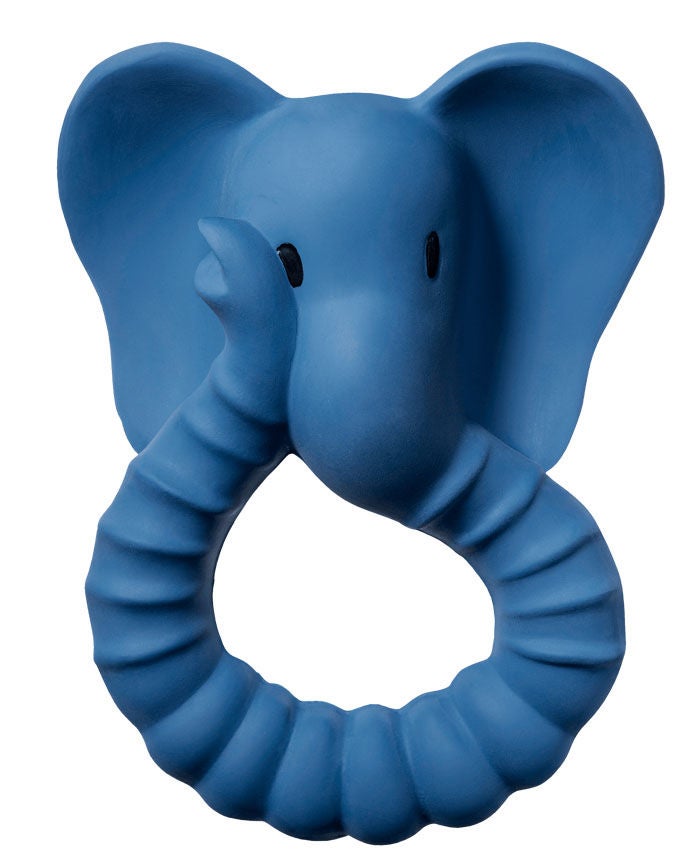 Natruba Beißringe Elefant, Blau, Beißspielzeug von Natruba