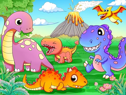 Nattork Jigsaw Puzzles 100 Pieces for Kids Youth Dinosaur Puzzle - Pieces Fit Together Perfectly Nattork Jigsaw Puzzles 100 Pieces for Kids Youth Dinosaur Puzzle - Pieces Fit Together Perfectly von Nattork