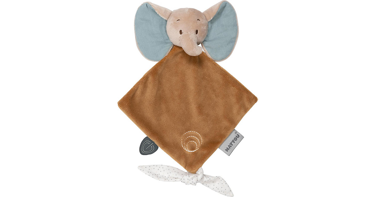 LUNA & AXEL Mini-Kuscheltuch Axel elefant bunt Modell 1 LUNA & AXEL Mini-Kuscheltuch Axel elefant bunt Modell 1 von Nattou