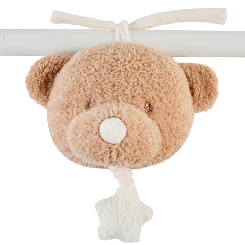 Nattou Aktiv-Kuscheltier aus Polyester, Mit Musik, Bär, Zum Aufhängen, Ca. 16 cm, Teddy, Hellbraun Nattou Aktiv-Kuscheltier aus Polyester, Mit Musik, Bär, Zum Aufhängen, Ca. 16 cm, Teddy, Hellbraun von Nattou