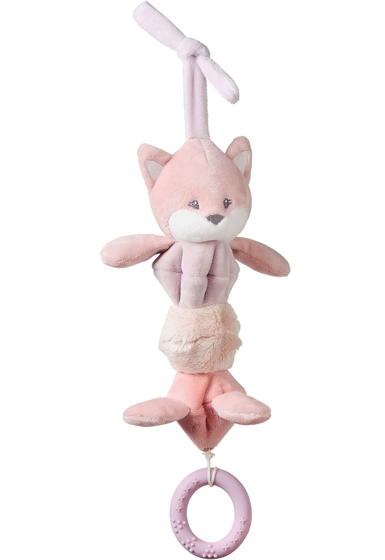 Nattou Alice &  Pomme Vibrierendes Hängespielzeug Fuchs Alice, Altrosa, Babyspielzeug von Nattou