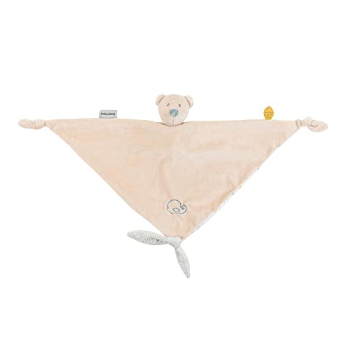 Nattou Großes Schnuffeltuch aus Polyester, Bär Jules, Wegbegleiter ab der Geburt, Ca. 65 x 40 cm, Romeo, Jules und Sally, Beige Nattou Großes Schnuffeltuch aus Polyester, Bär Jules, Wegbegleiter ab der Geburt, Ca. 65 x 40 cm, Romeo, Jules und Sally, Beige von Nattou