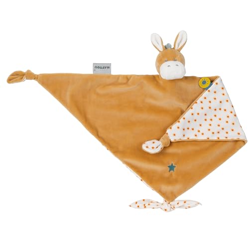 Nattou Großes Schnuffeltuch aus Polyester, Esel Leo, Wegbegleiter ab der Geburt, Ca. 65 x 40 cm, Felix und Leo, Beige Nattou Großes Schnuffeltuch aus Polyester, Esel Leo, Wegbegleiter ab der Geburt, Ca. 65 x 40 cm, Felix und Leo, Beige von Nattou