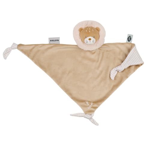 Nattou Großes Schnuffeltuch aus Polyester, Löwe, Wegbegleiter ab der Geburt, Ca. 62 cm, Flo, Oli & Ernest, Ernest Braun Nattou Großes Schnuffeltuch aus Polyester, Löwe, Wegbegleiter ab der Geburt, Ca. 62 cm, Flo, Oli & Ernest, Ernest Braun von Nattou
