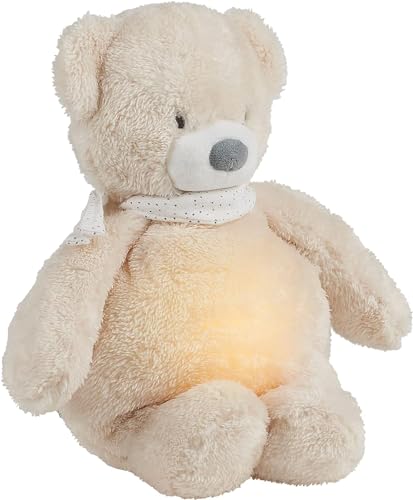 Nattou Kuscheltier-Nachtlicht Bär, Sleepy, 7 natürliche Farben, Integrierte Spieluhr, USB-Akku, 19,3 x 11 x 30,5 cm, Vegan, Plüsch/Polyester, Beige Nattou Kuscheltier-Nachtlicht Bär, Sleepy, 7 natürliche Farben, Integrierte Spieluhr, USB-Akku, 19,3 x 11 x 30,5 cm, Vegan, Plüsch/Polyester, Beige von Nattou