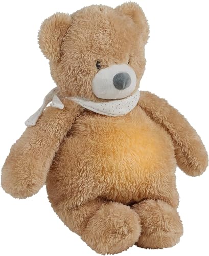 Nattou Kuscheltier-Nachtlicht Bär, Sleepy, 7 natürliche Farben, Integrierte Spieluhr, USB-Akku, 19,3 x 11 x 30,5 cm, Vegan, Plüsch/Polyester, Hellbraun Nattou Kuscheltier-Nachtlicht Bär, Sleepy, 7 natürliche Farben, Integrierte Spieluhr, USB-Akku, 19,3 x 11 x 30,5 cm, Vegan, Plüsch/Polyester, Hellbraun von Nattou