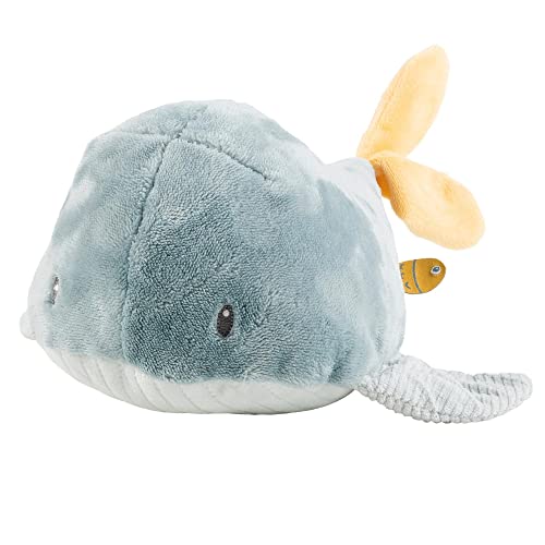 Nattou Kuscheltier aus Polyester, Wal Sally, Wegbegleiter ab der Geburt, Ca. 32 cm, Romeo, Jules und Sally, Dunkelblau Nattou Kuscheltier aus Polyester, Wal Sally, Wegbegleiter ab der Geburt, Ca. 32 cm, Romeo, Jules und Sally, Dunkelblau von Nattou