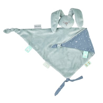 Nattou Lapidou Maxi-Kuscheltuch gedrückt, kupfergrün Nattou Lapidou Maxi-Kuscheltuch gedrückt, kupfergrün von Nattou