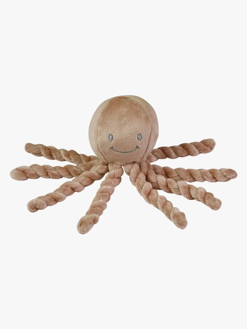 Nattou Lapidou Plüschspielzeug Tintenfisch, Braun von Nattou