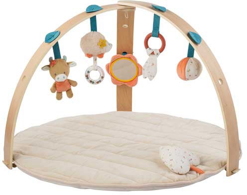 Nattou Mila, Zoë & Lana Spielbogen mit Holzbögen, Babyspielzeug Nattou Mila, Zoë & Lana Spielbogen mit Holzbögen, Babyspielzeug von Nattou