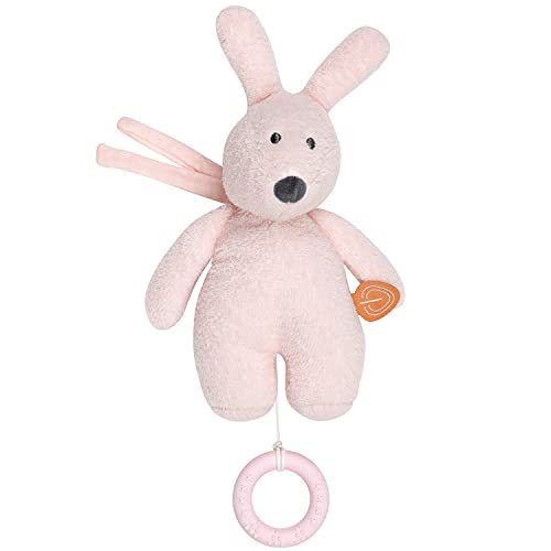 Nattou Mini-Spieluhr aus Baumwolle, Hase Bonnie, Wiegelied «La-Le-Lu», Ca. 22 cm, Susie und Bonnie, Rosa Nattou Mini-Spieluhr aus Baumwolle, Hase Bonnie, Wiegelied «La-Le-Lu», Ca. 22 cm, Susie und Bonnie, Rosa von Nattou