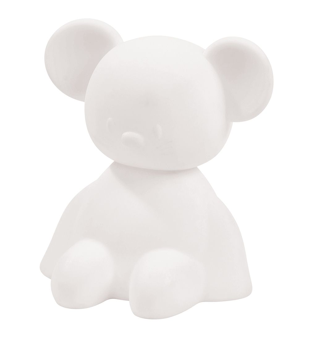 Nattou Nachtlampe - Silikon - LED - Maus - 12x14x15 cm - Weiß - Nattou - One Size - Nachtlicht von Nattou