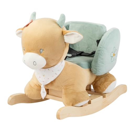 Nattou Schaukeltier, Kuh Mila, Inkl. Sicherheitsgurt, Fröhliches Hin- und Herschaukeln, Ca. 60 x 30 x 45 cm, Mila, Zoë und Lana, Polyester/Holz, Beige Nattou Schaukeltier, Kuh Mila, Inkl. Sicherheitsgurt, Fröhliches Hin- und Herschaukeln, Ca. 60 x 30 x 45 cm, Mila, Zoë und Lana, Polyester/Holz, Beige von Nattou