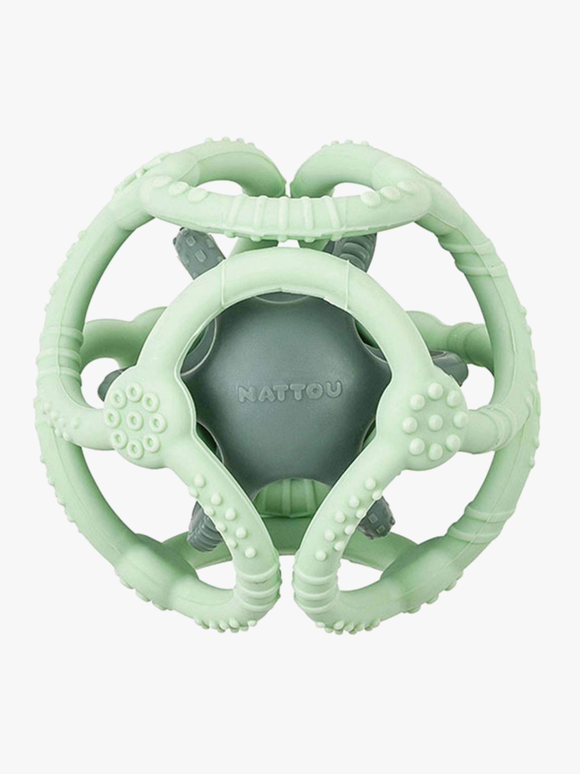 Nattou Soft Silicone Aktivitätsball,Grün von Nattou